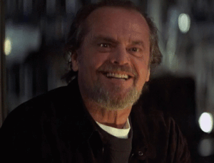 Jack Nicholson nodding in approval